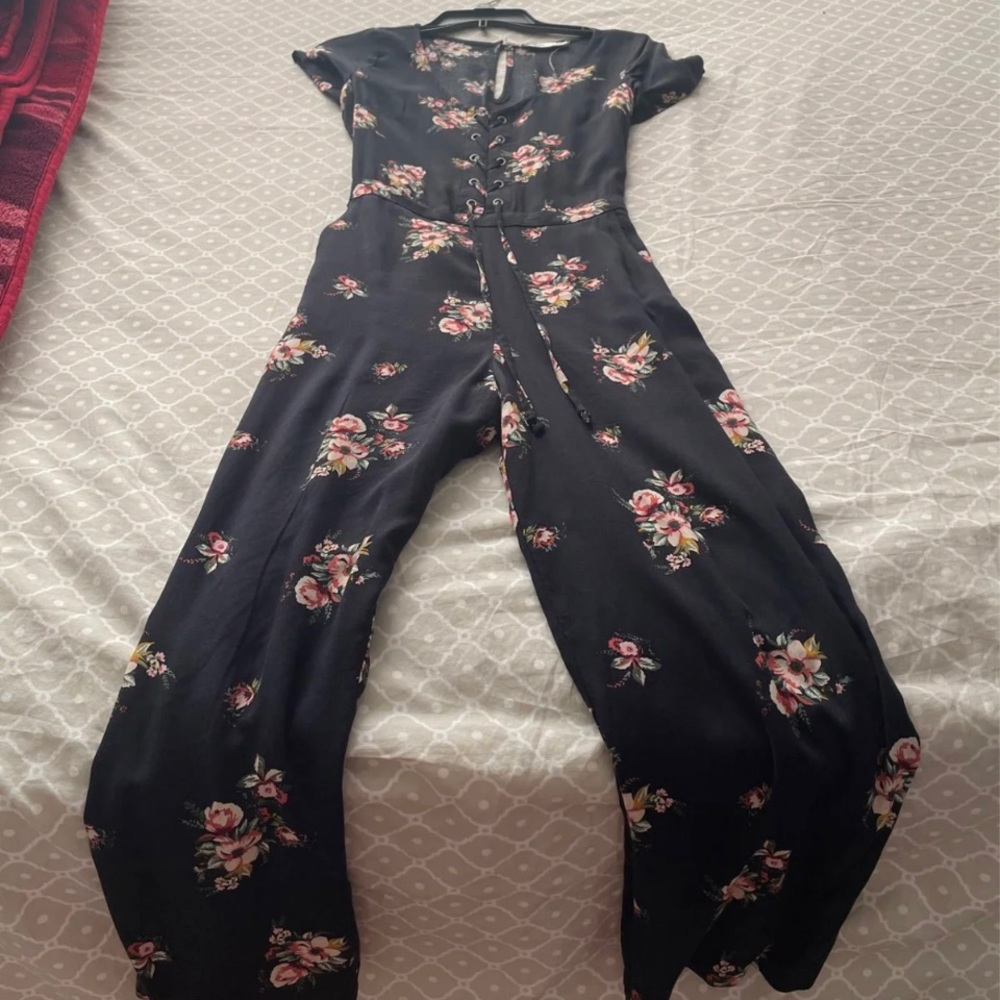 Hollister Floral Jumpsuit